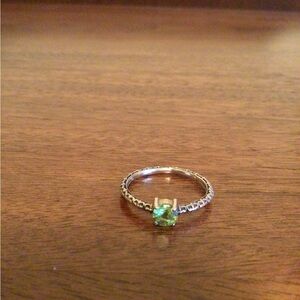 Sterling Silver Peridot Ring
